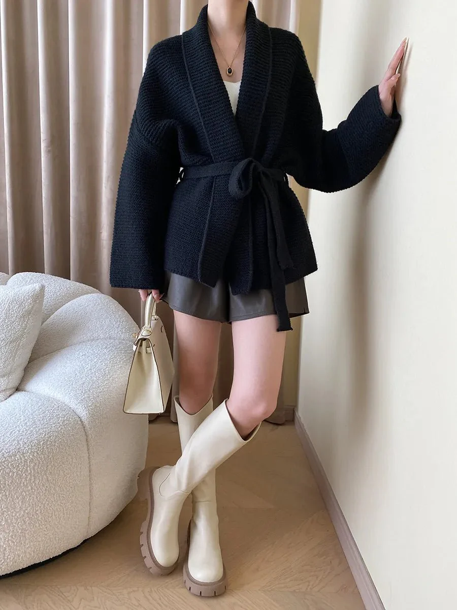 Abigail Belted Knit Cardigan - Image 7