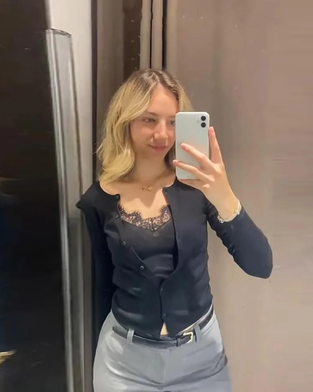 Ada Paneled Lace Trim Top - Image 6