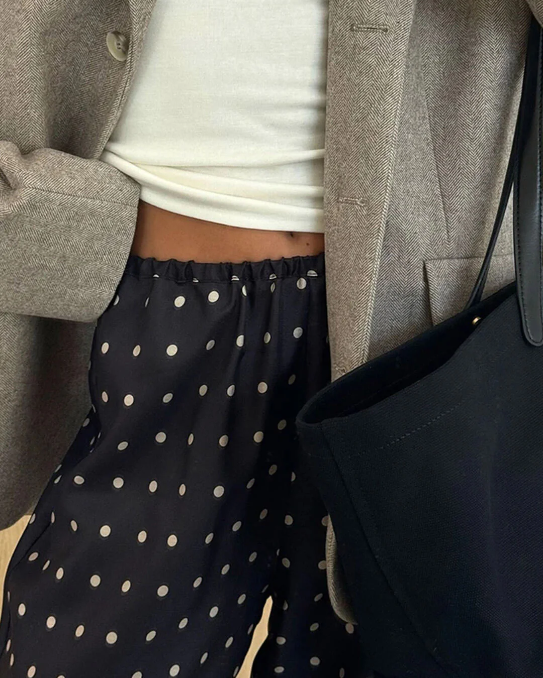 Adela Polka Dot Satin Pants - Image 3