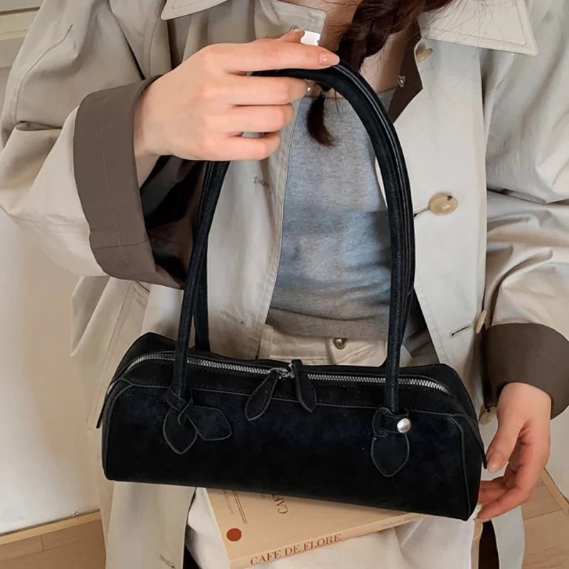 Adora Suede Baguette Bag - Image 3