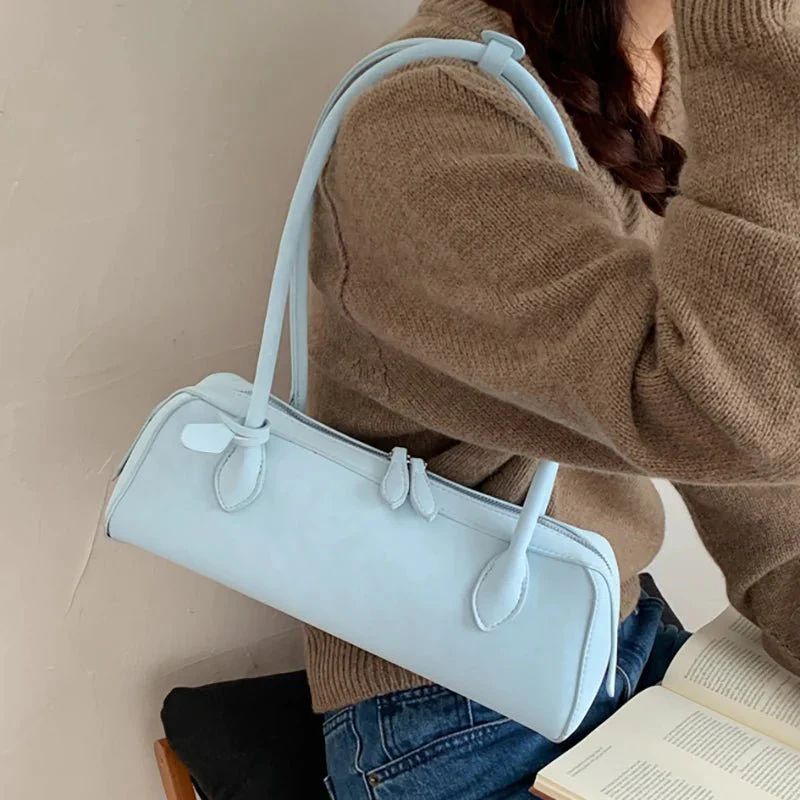 Adora Suede Baguette Bag - Image 5