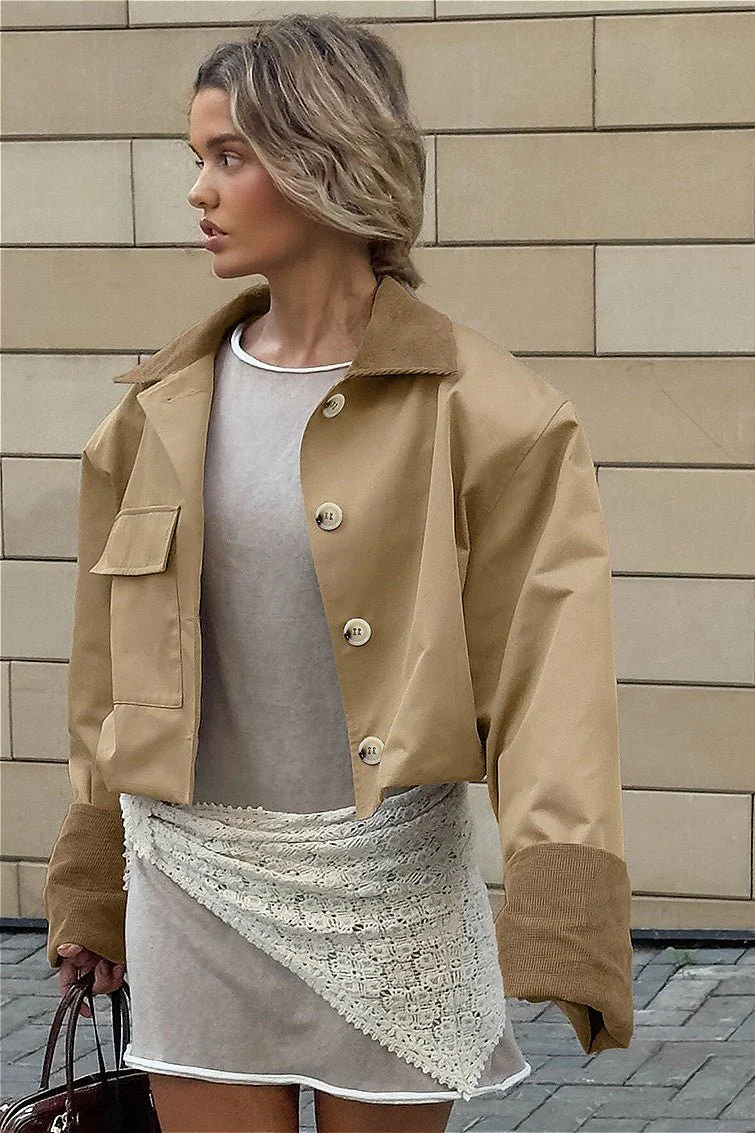 Adriana Utility Cropped Jacket - Image 3