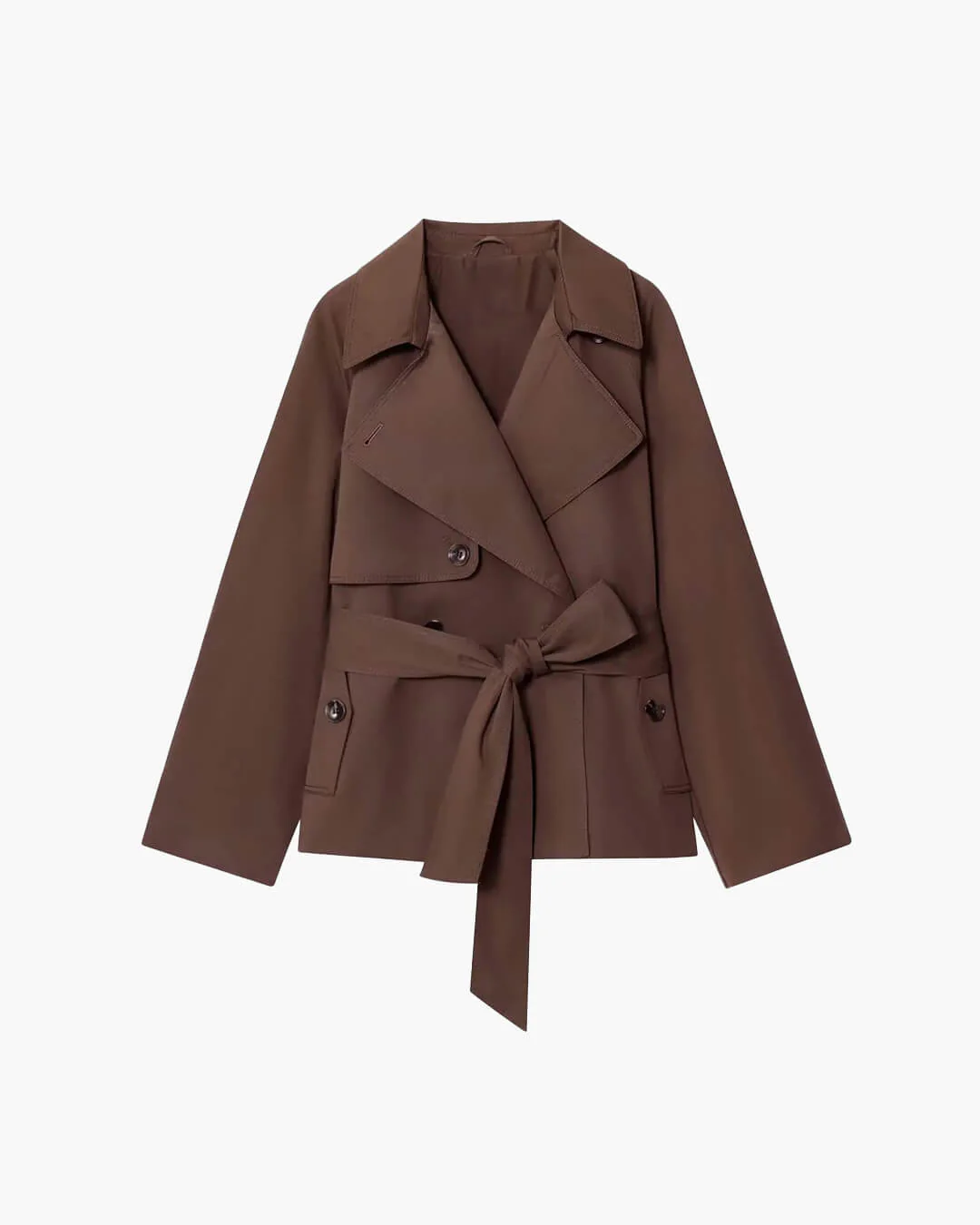 Alianna Belted Short Trench Coat - Image 11