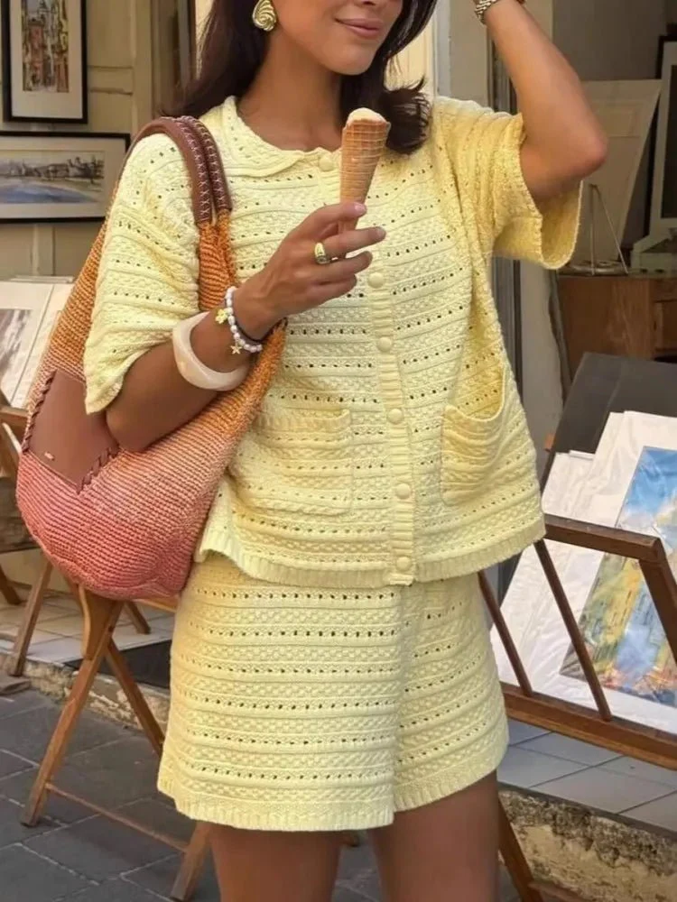 Amaia Knitted Two-Piece Summer Set - Image 2