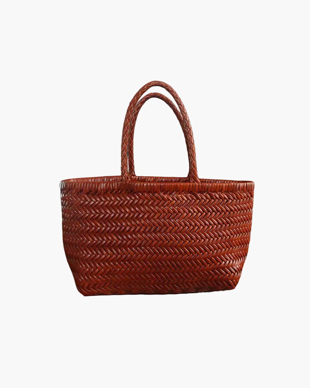 Anais Handwoven Leather Tote Bag - Image 2
