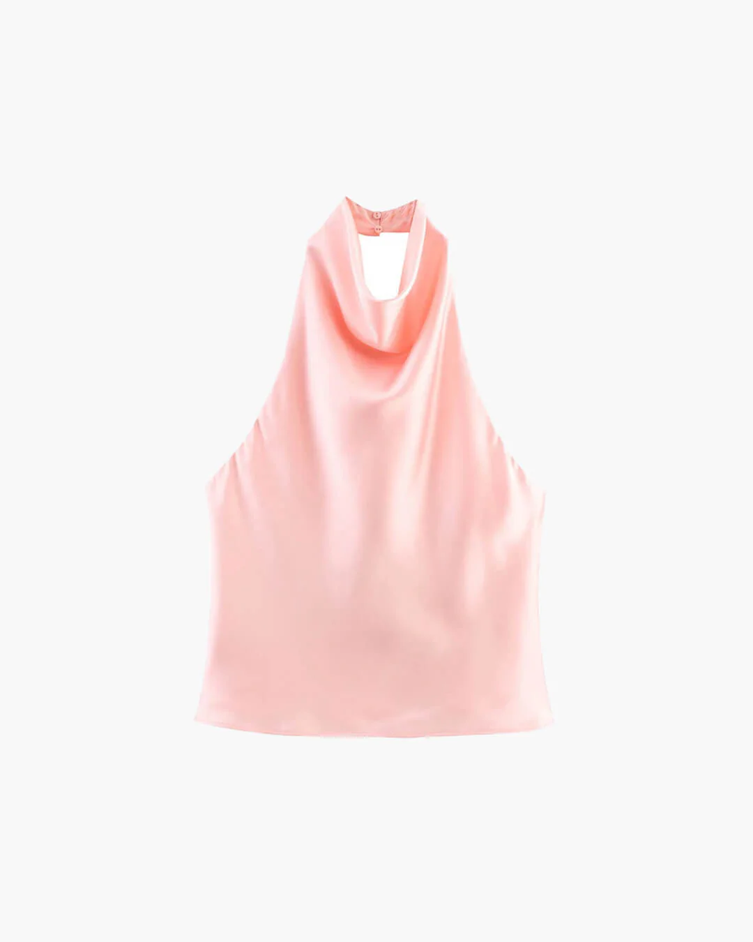 Anastasia Halter Backless Satin Top - Image 21