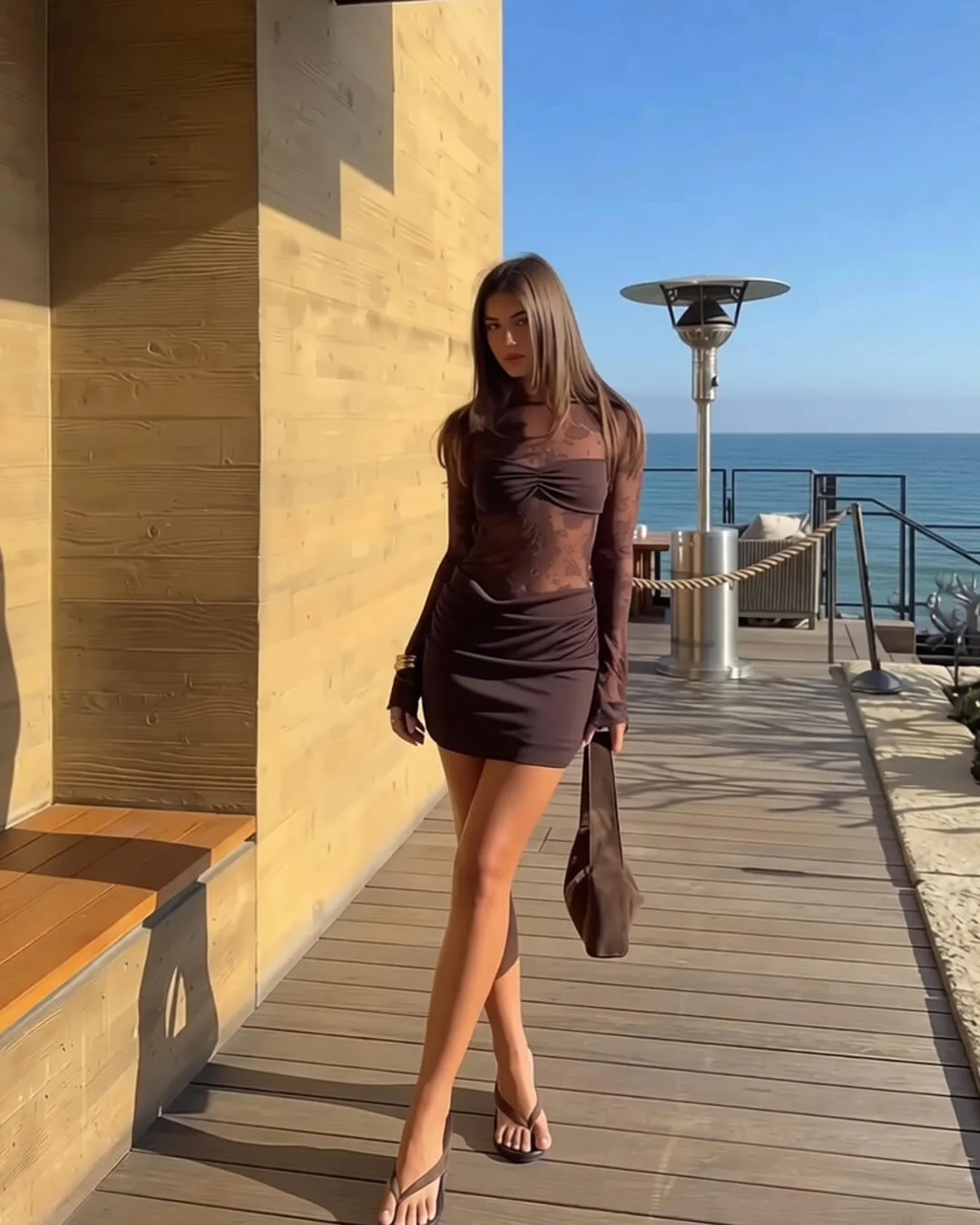 Angela Backless Lace Mini Dress - Image 5