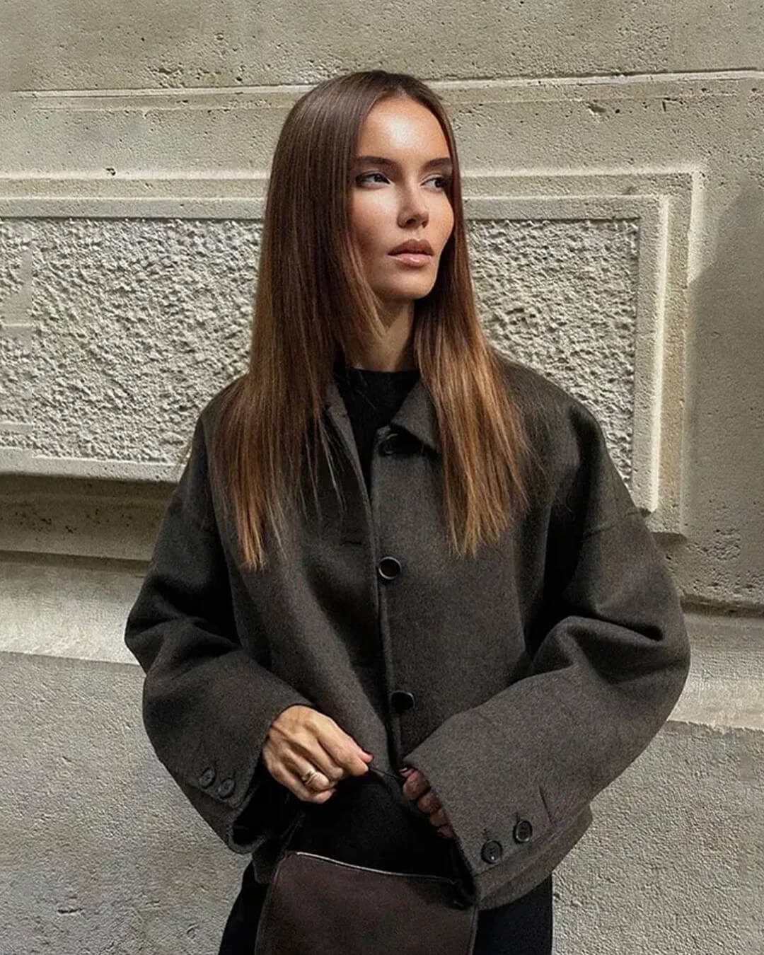 Angelina Buttoned Short Jacket - Image 3