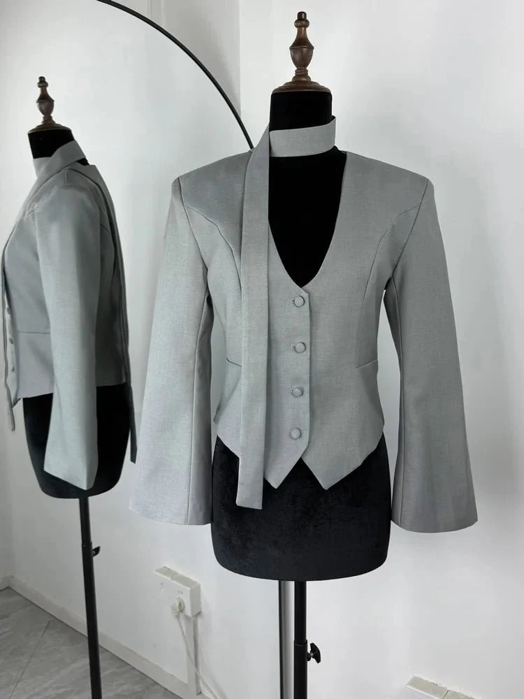 Angie Lace Up Blazer - Image 13