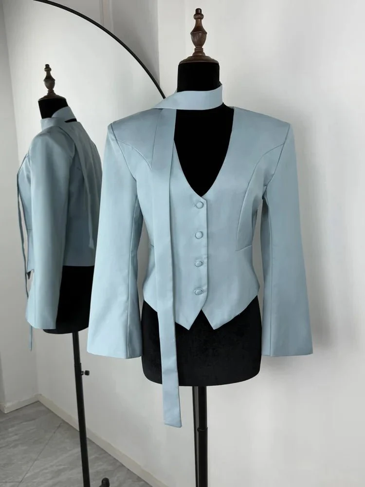 Angie Lace Up Blazer - Image 15