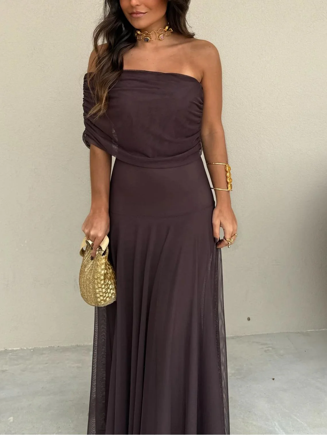 Anya Off Shoulder Maxi Dress - Image 5