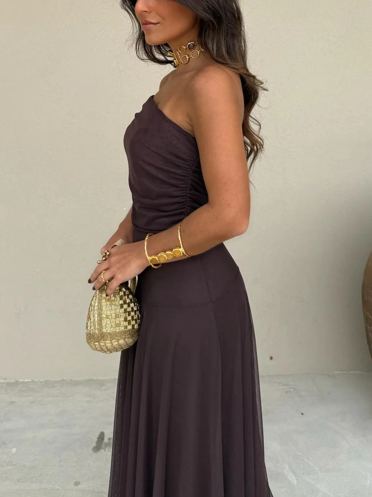 Anya Off Shoulder Maxi Dress - Image 6