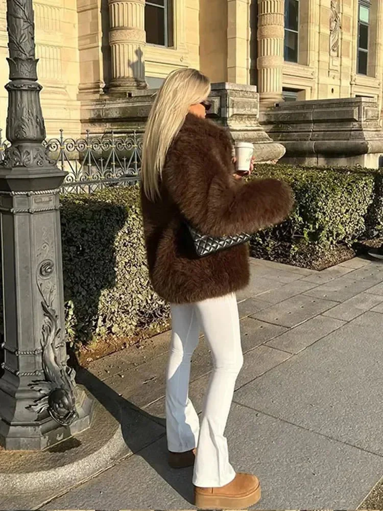 Audrey Faux Fur Jacket - Image 4