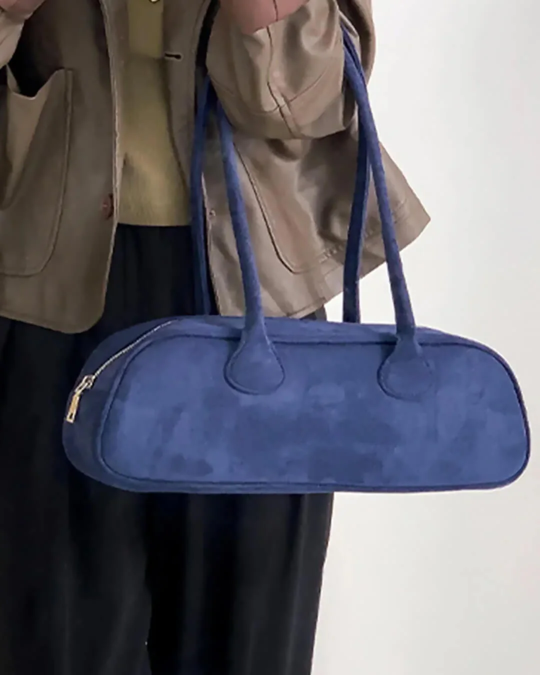 Aveline Vegan Suede Bag - Image 9