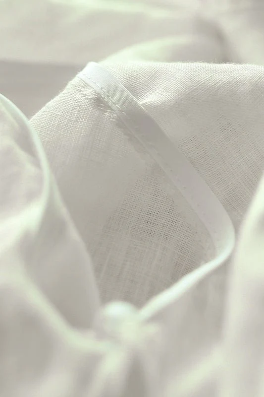 Beatrice Linen Loose Fit Long Sleeve Blouse - Image 5