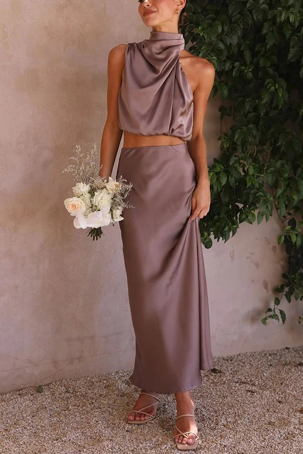 Beatrice Two-Piece Satin Wedding Guest Set - Image 19