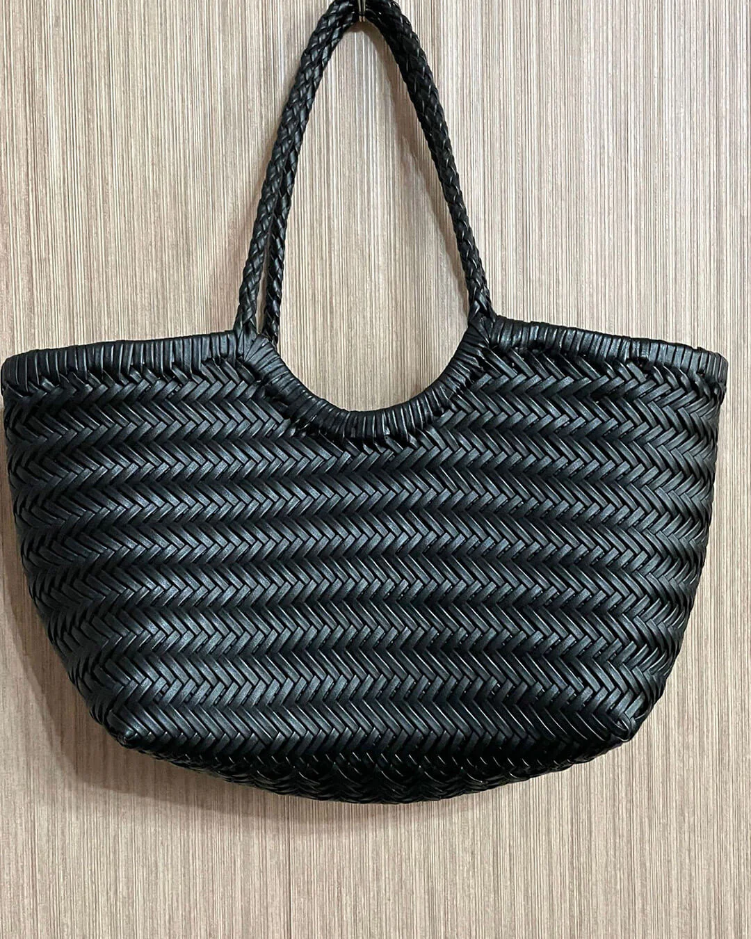 Beatrice Woven Leather Tote Bag - Image 4