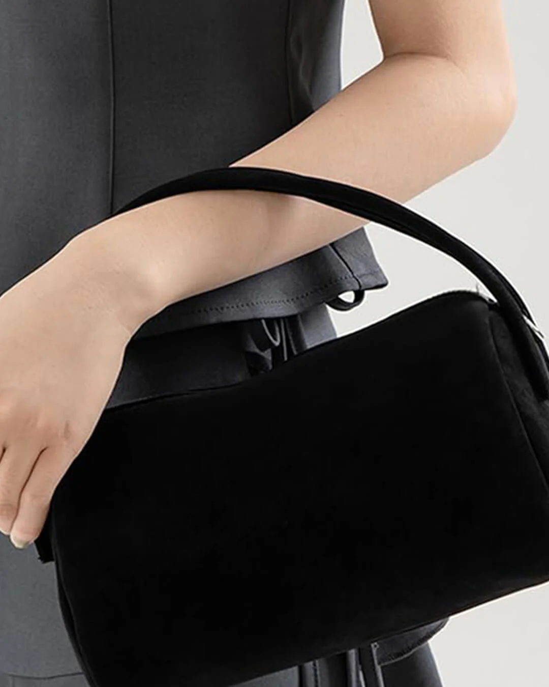 Bella Vegan Suede Bag - Image 13