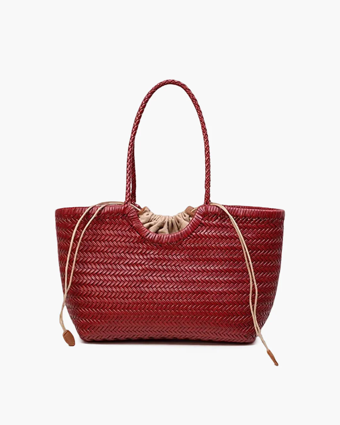 Bianca Handwoven Leather Tote Bag - Image 10
