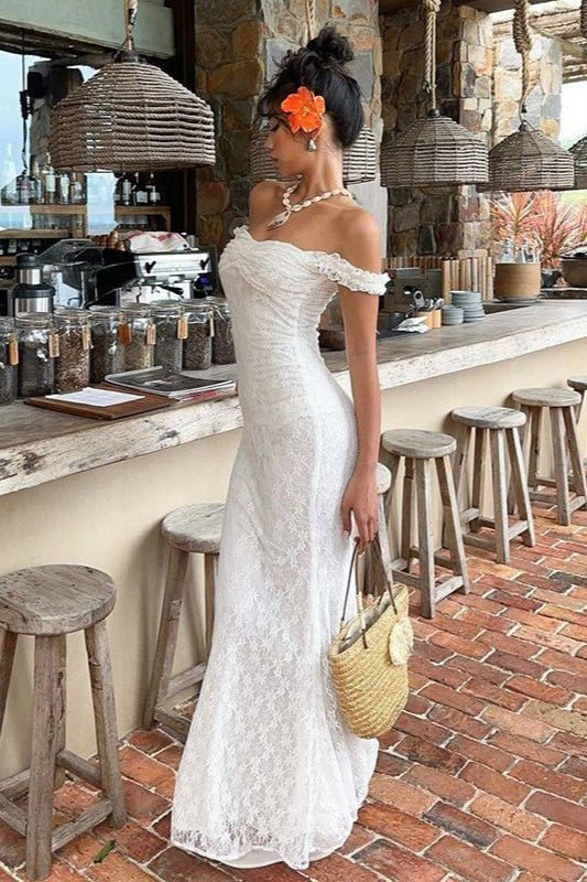 Bianca Lace Spaghetti Strap Maxi Dress - Image 2