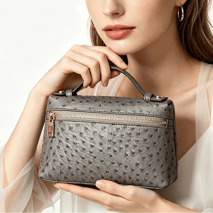 Bianca Ostrich Pattern Bag - Image 2