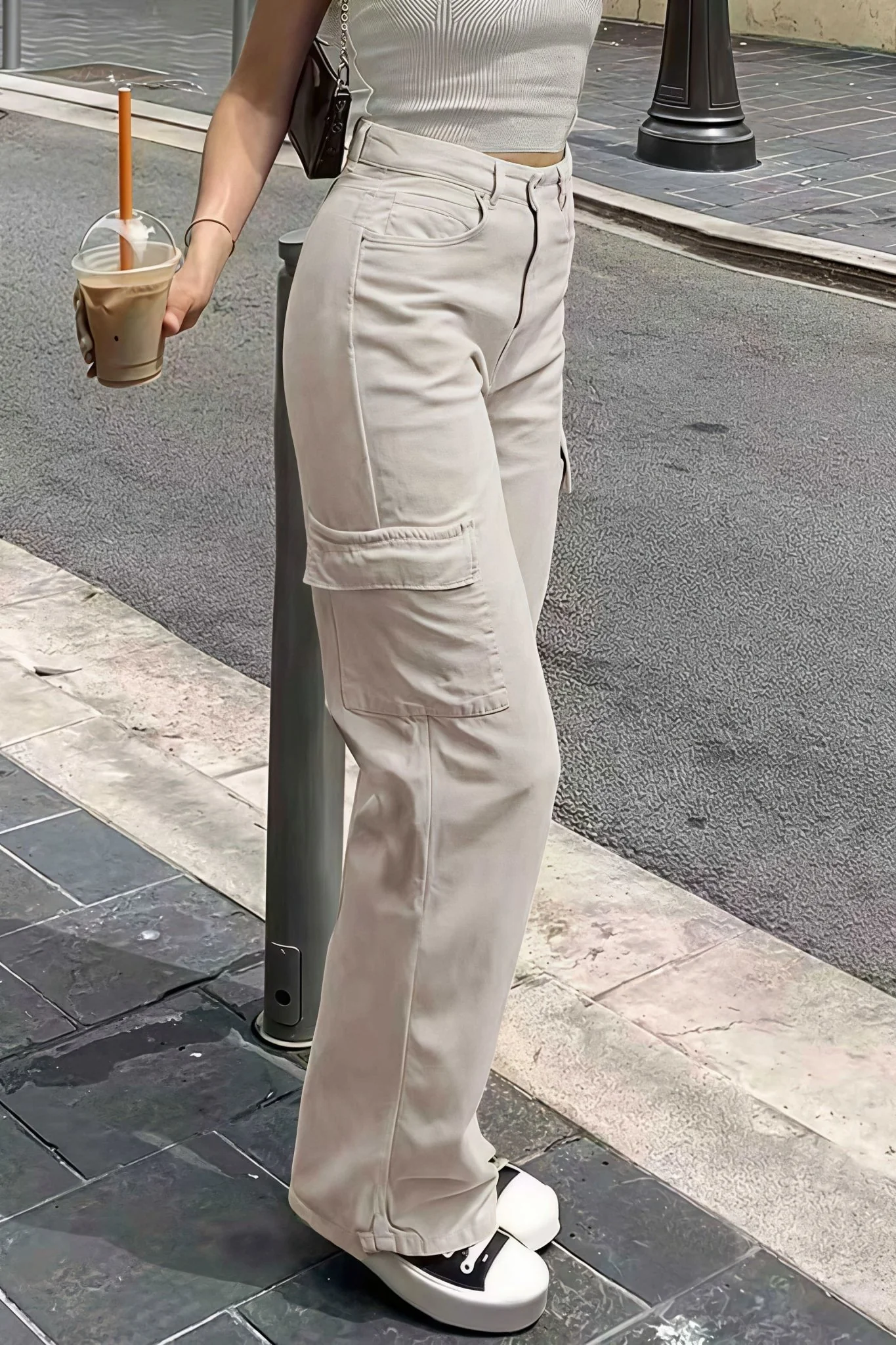 Bianca Pocket Cargo Straight Pants - Image 3