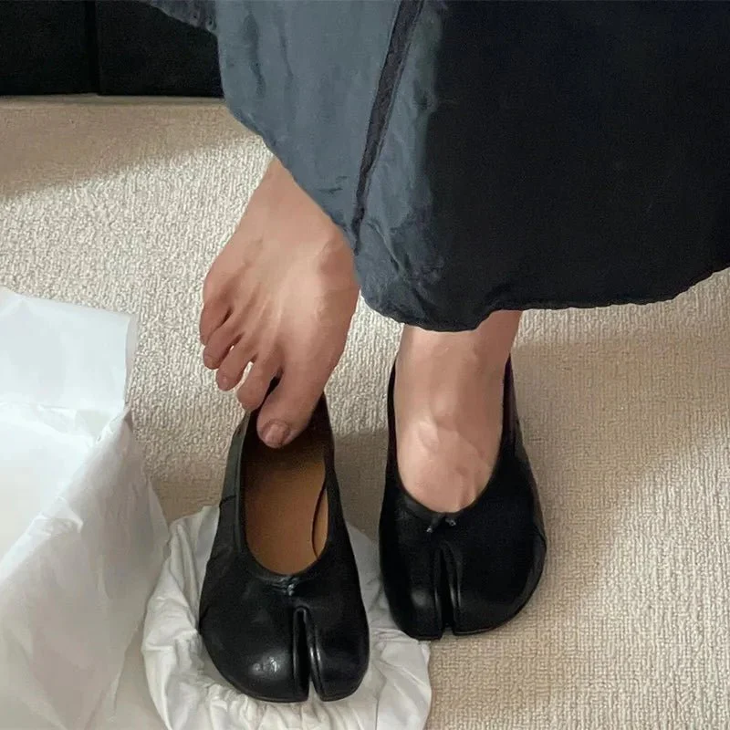 Bianca Split-Toe Leather Mules - Image 5