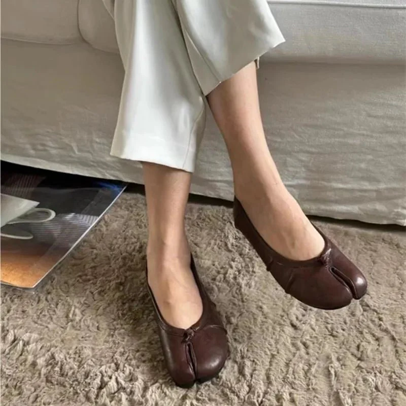 Bianca Split-Toe Leather Mules - Image 6
