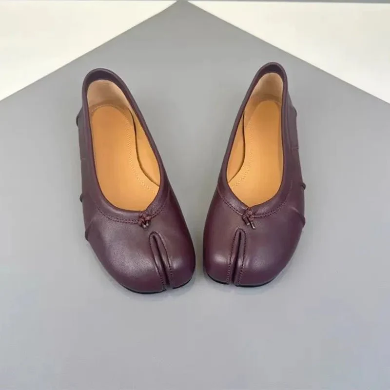 Bianca Split-Toe Leather Mules - Image 9