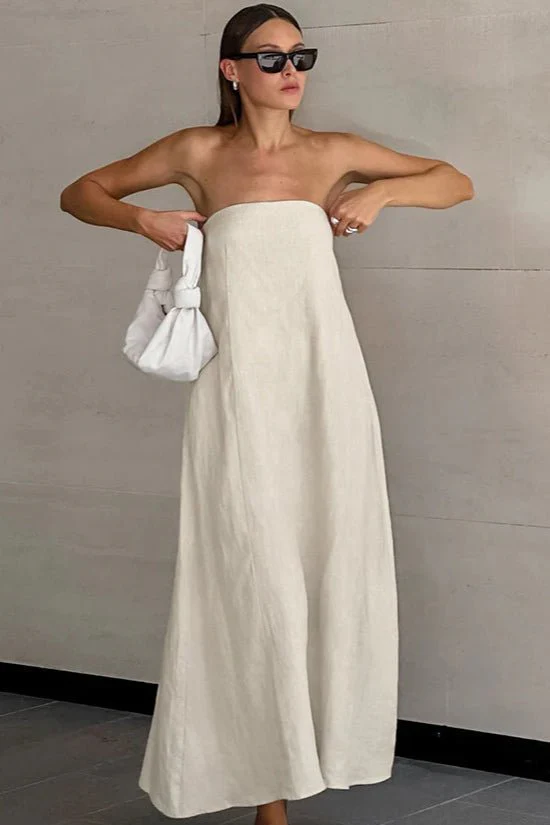 Bianca Strapless Backless Maxi Dress - Image 2