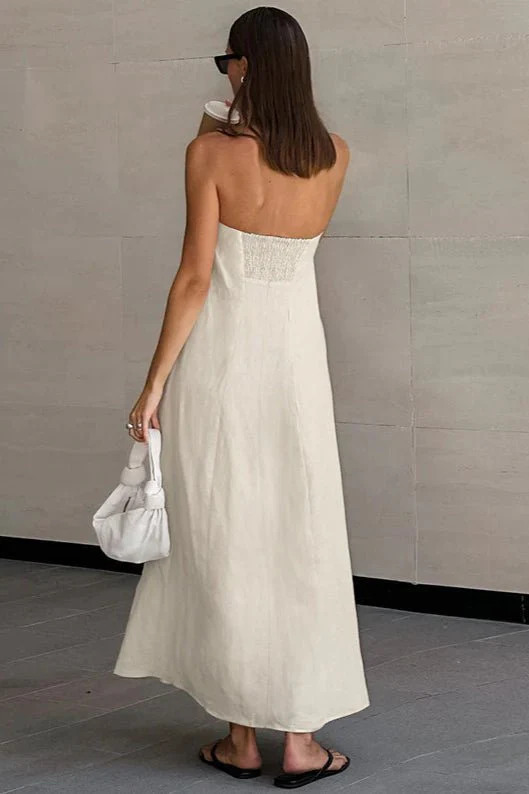 Bianca Strapless Backless Maxi Dress - Image 5