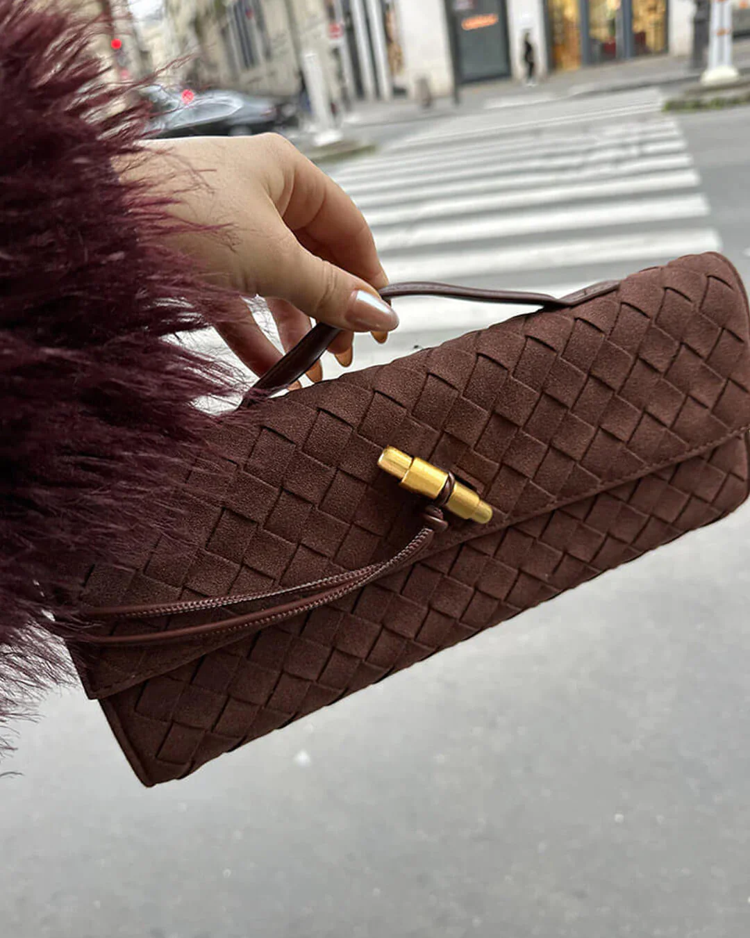 Bianca Suede Bag - Image 4
