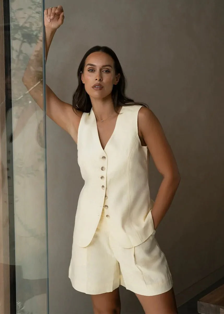 Bianca Tailored Vest and Shorts Set - Image 3