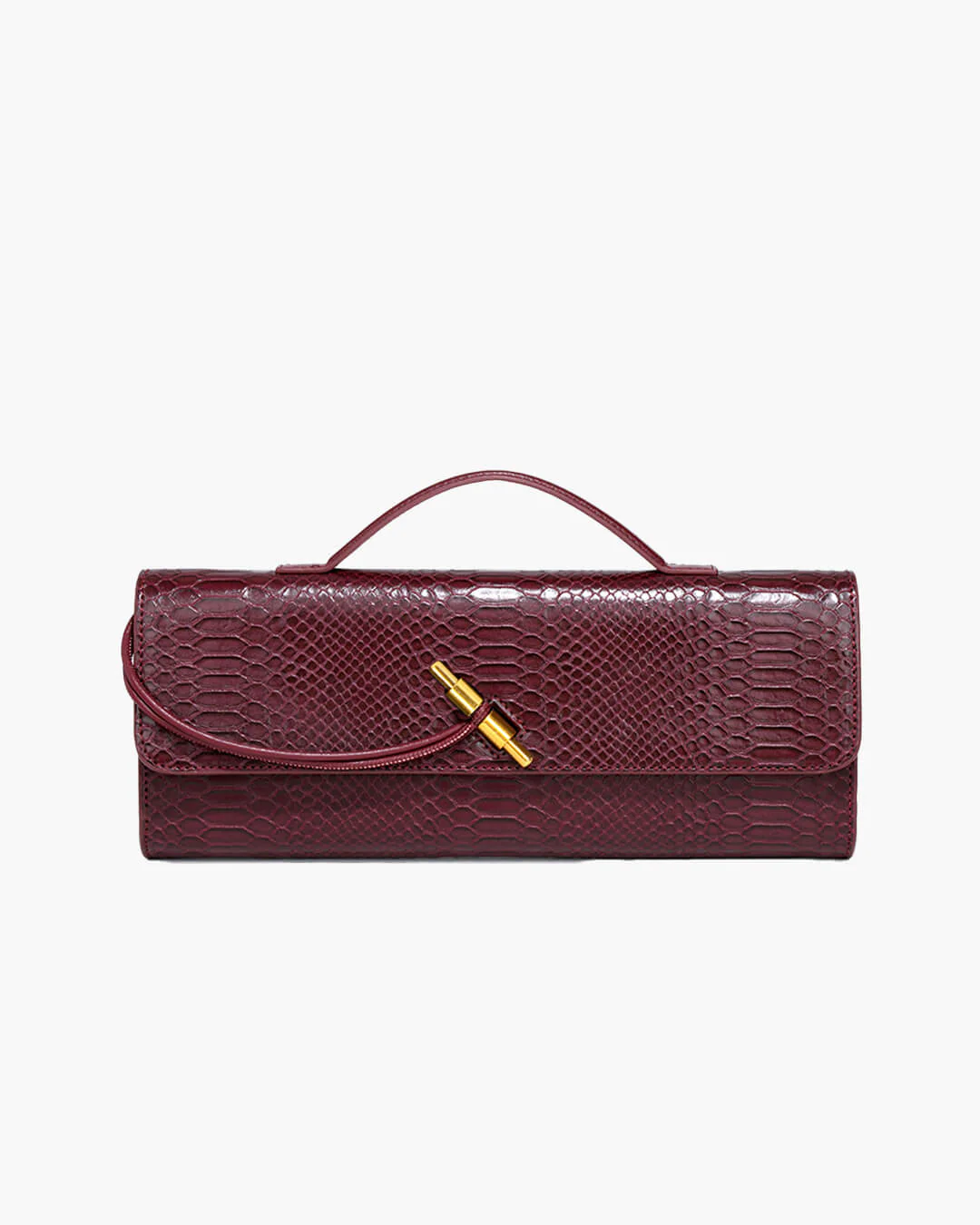 Bianca Croc-Embossed Leather Bag - Image 3