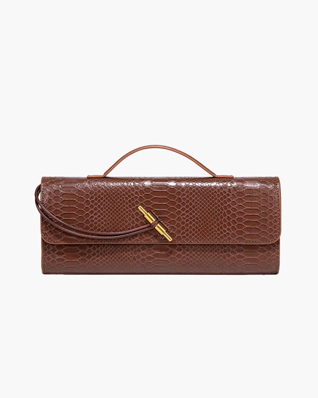 Bianca Croc-Embossed Leather Bag - Image 6