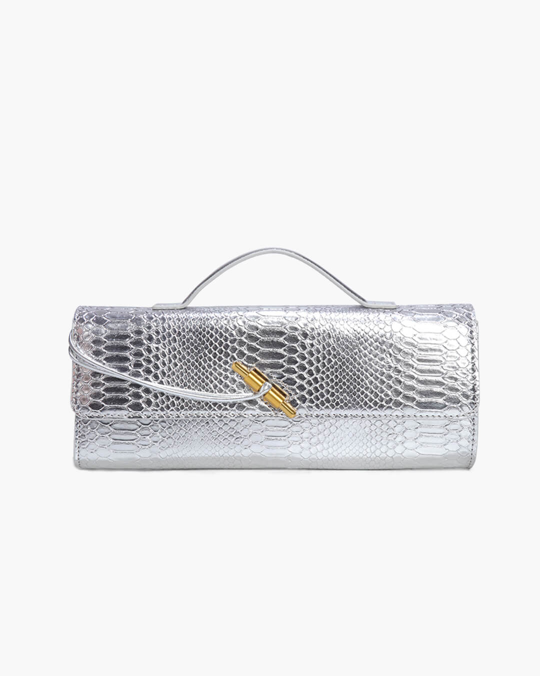 Bianca Croc-Embossed Leather Bag - Image 8