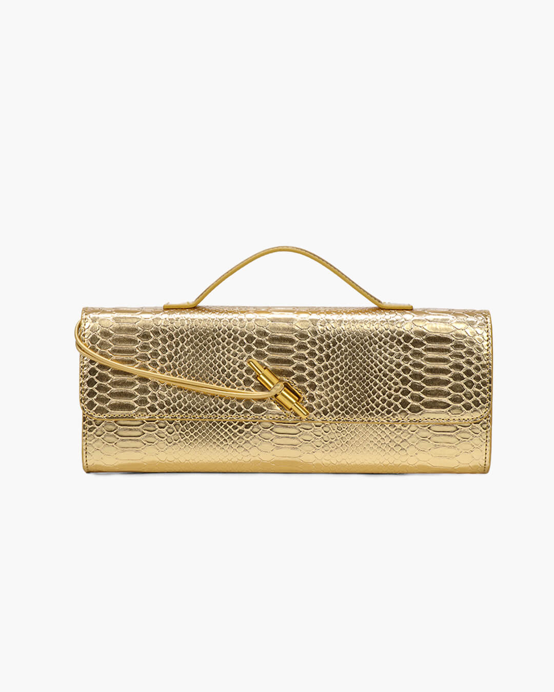 Bianca Croc-Embossed Leather Bag - Image 9