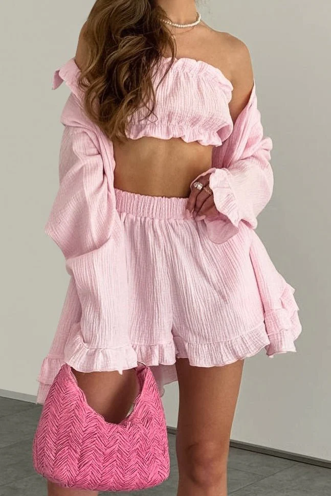 Brielle Three Piece Ruffled Set - Image 2