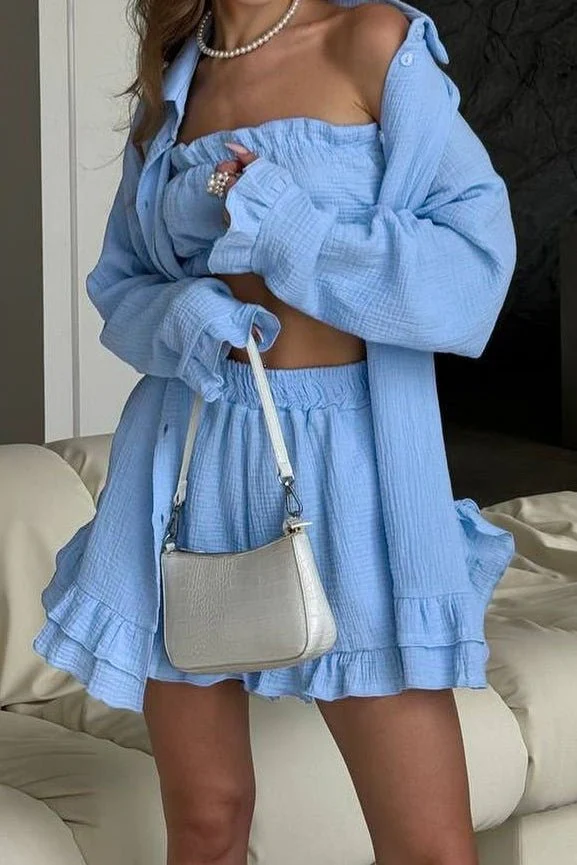 Brielle Three Piece Ruffled Set - Image 5