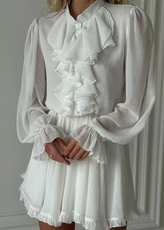 Brigitte Ruffled Mini Dress - Image 4