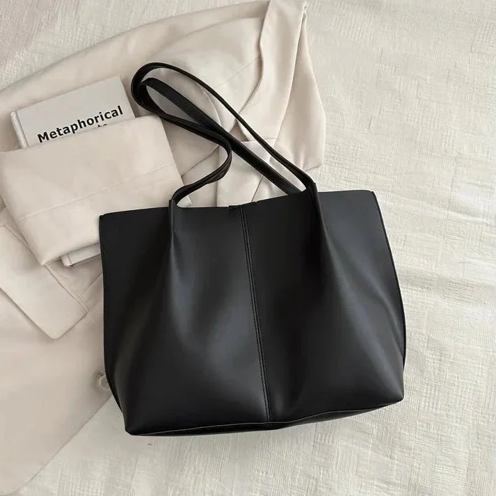 Calista Faux Leather Tote Bag - Image 5