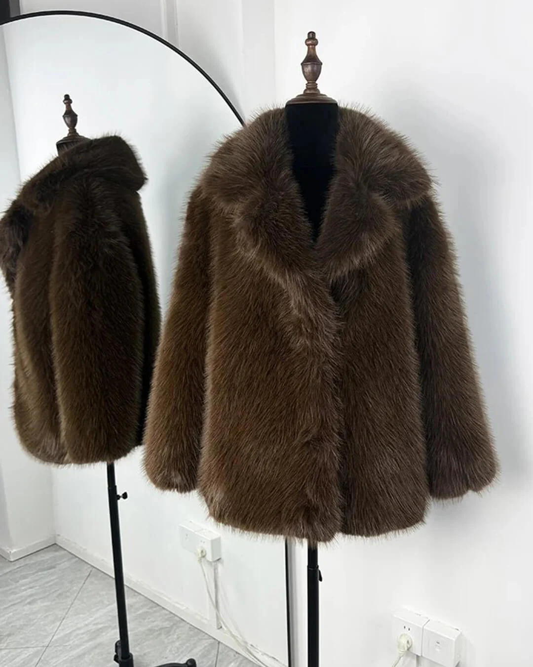 Carissa Faux Fur Coat - Image 13