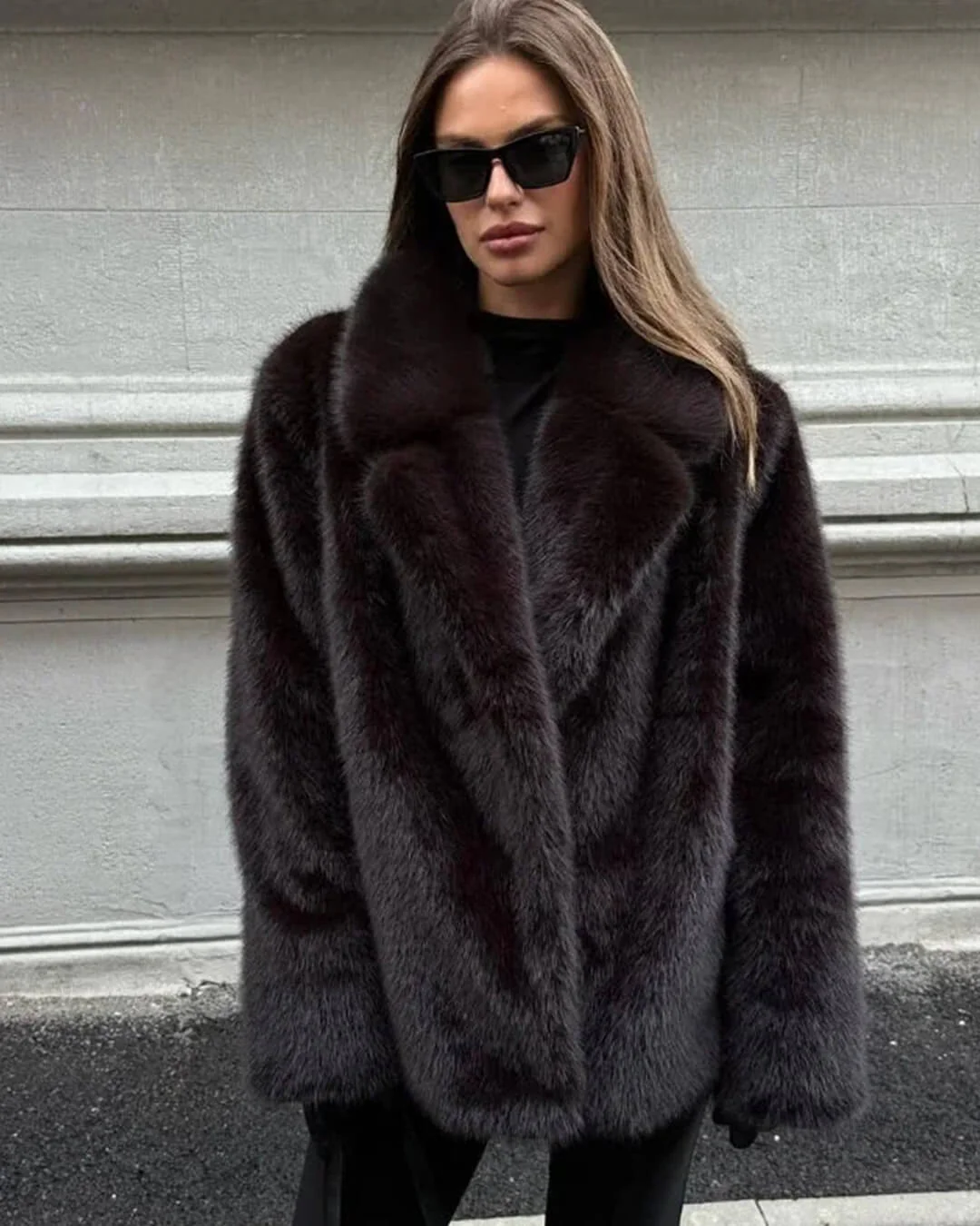 Carissa Faux Fur Coat - Image 2