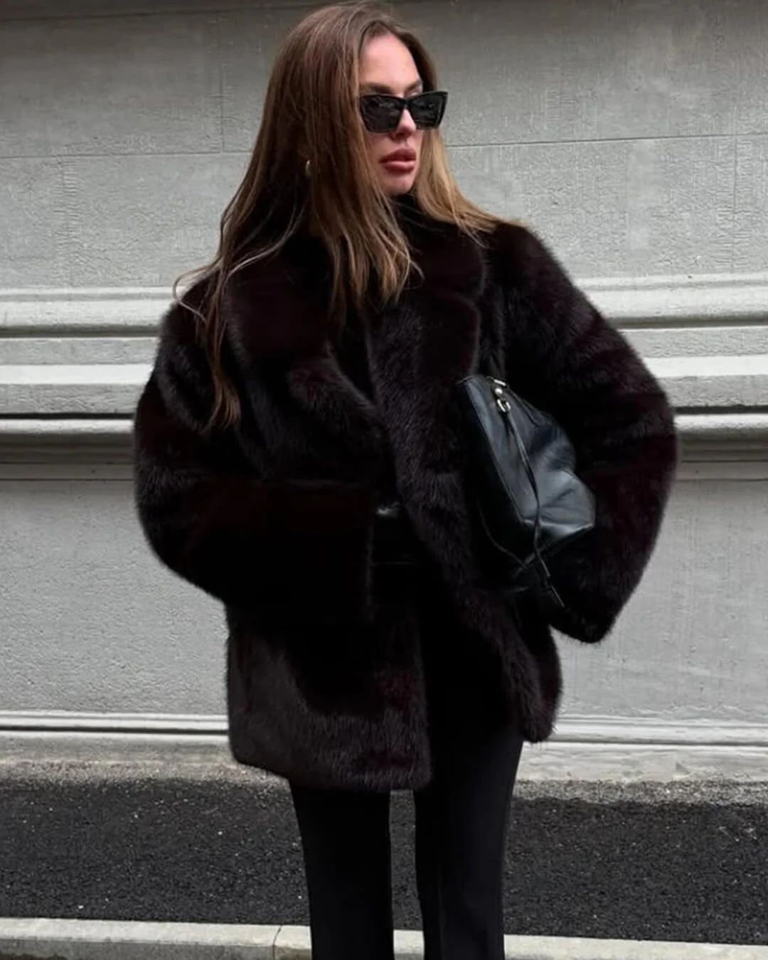 Carissa Faux Fur Coat - Image 3