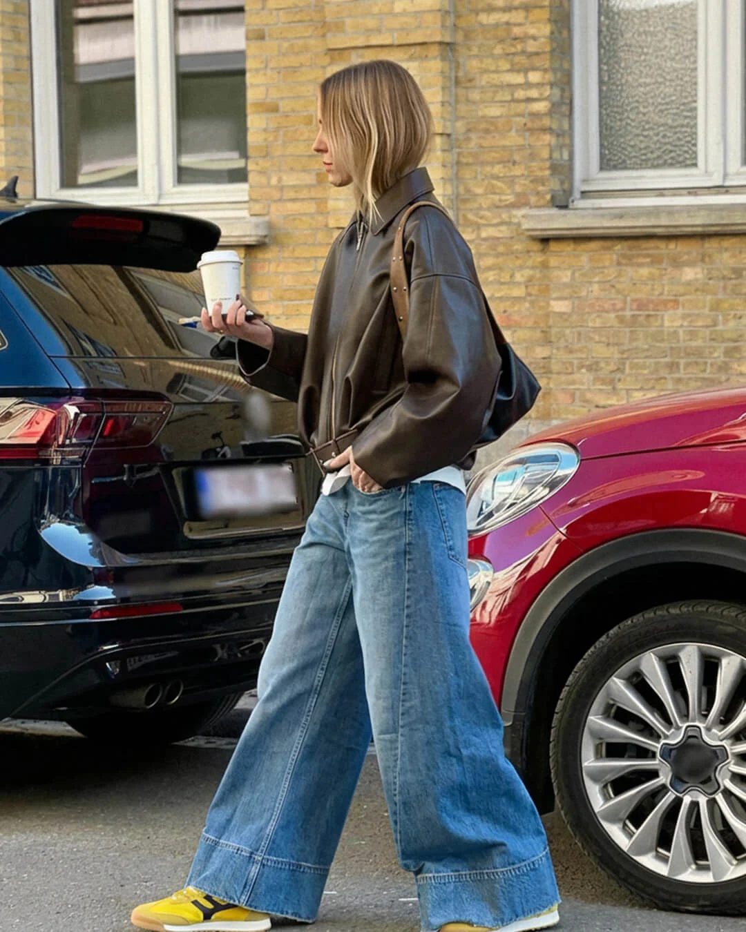 Caroline Vegan Leather Jacket - Image 6