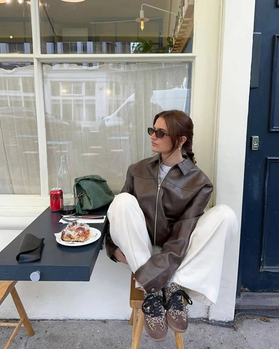 Caroline Vegan Leather Jacket - Image 8
