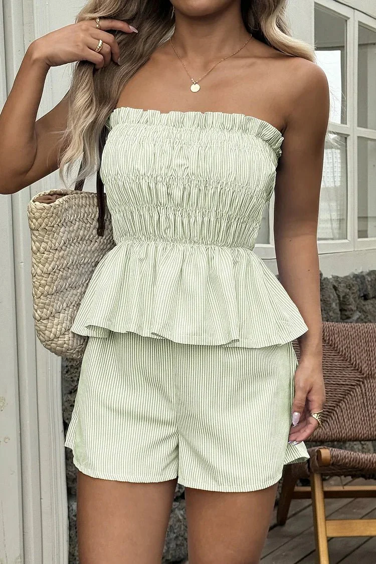 Cate Ruffled Top & Shorts Co-Ord Set - Image 12