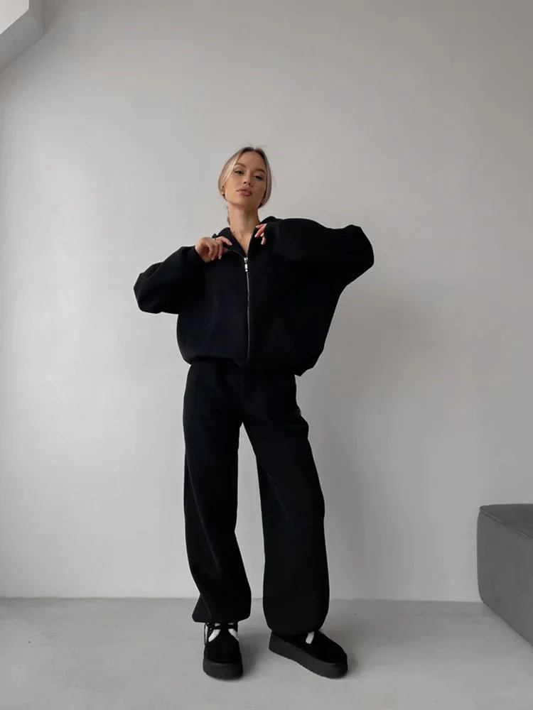 Cecilia Oversized Hoodie Track 2 Piece Set - Image 3