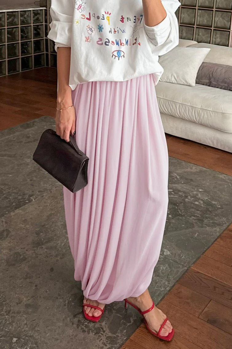 Celeste Chiffon Flowing Maxi Skirt - Image 2