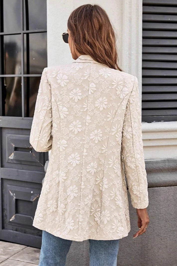 Celeste Jacquard Single Button Blazer - Image 4